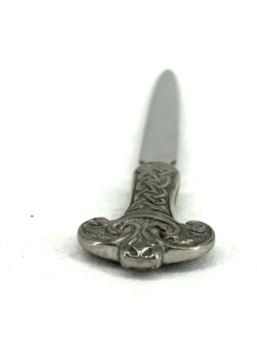 Ortak Letter Opener Celtic Dagger Design Signed Pewter 6.5
